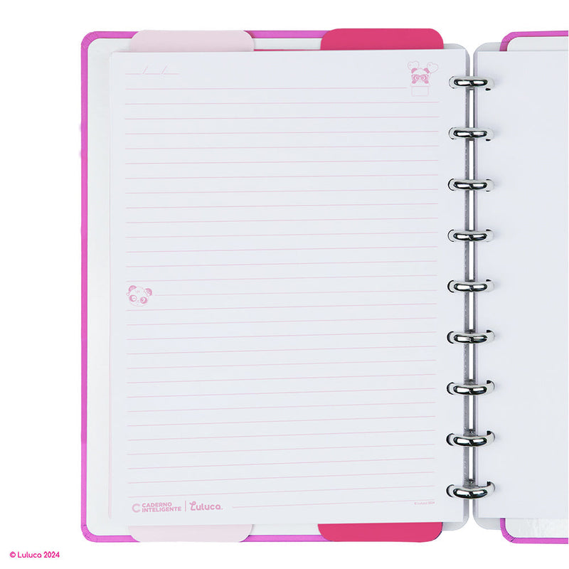 CADERNO PANDALU GLOW BY LULUCA
