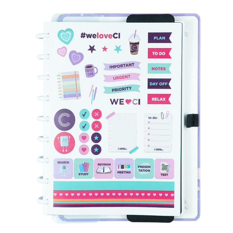 CADERNO PURPLE GALAXY BY GOCASE