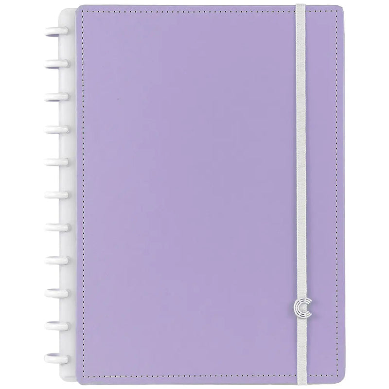 CADERNO LILÁS PASTEL