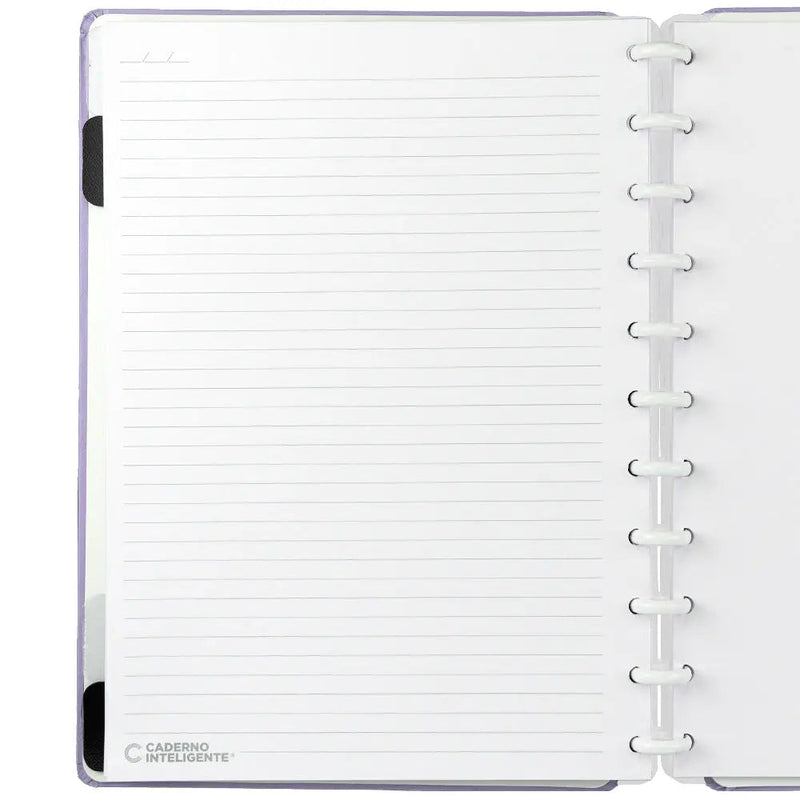 CADERNO LILÁS PASTEL