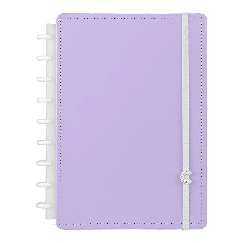 CADERNO LILÁS PASTEL