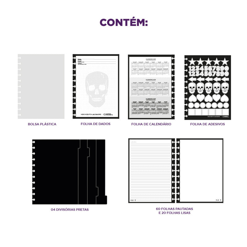 Caderno Alexandre Herchcovitch Black Ink