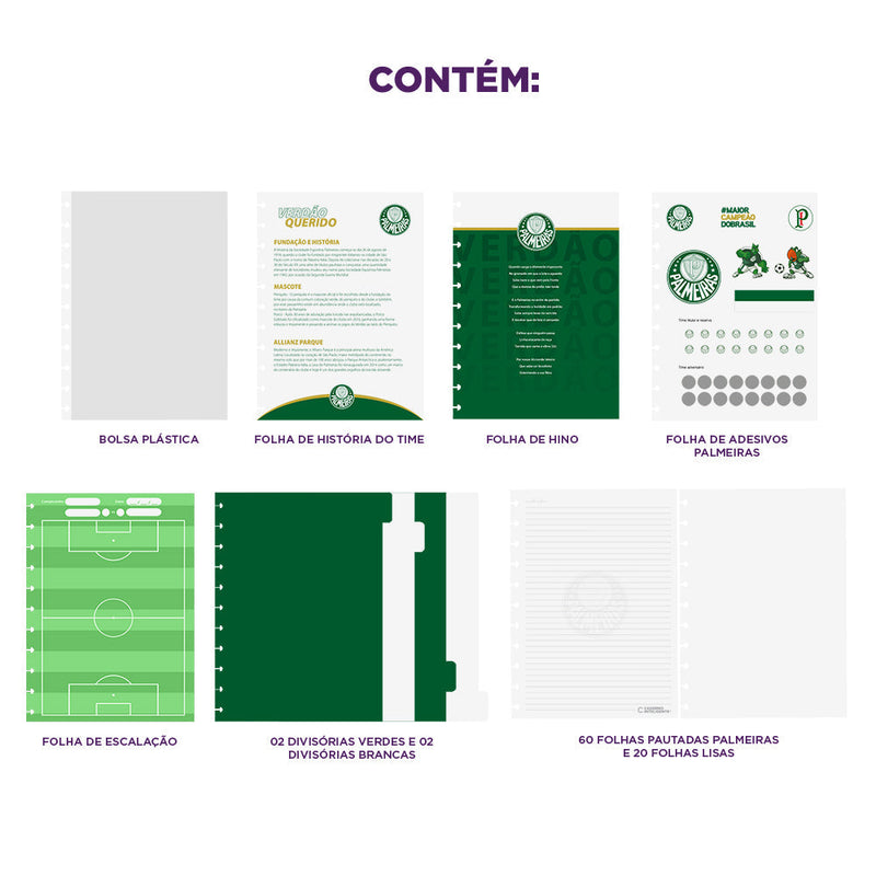 CADERNO PALMEIRAS ALVIVERDE