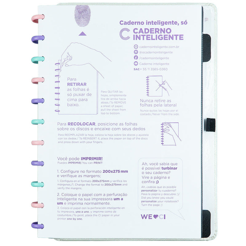Caderno Let's Glitter Colorful
