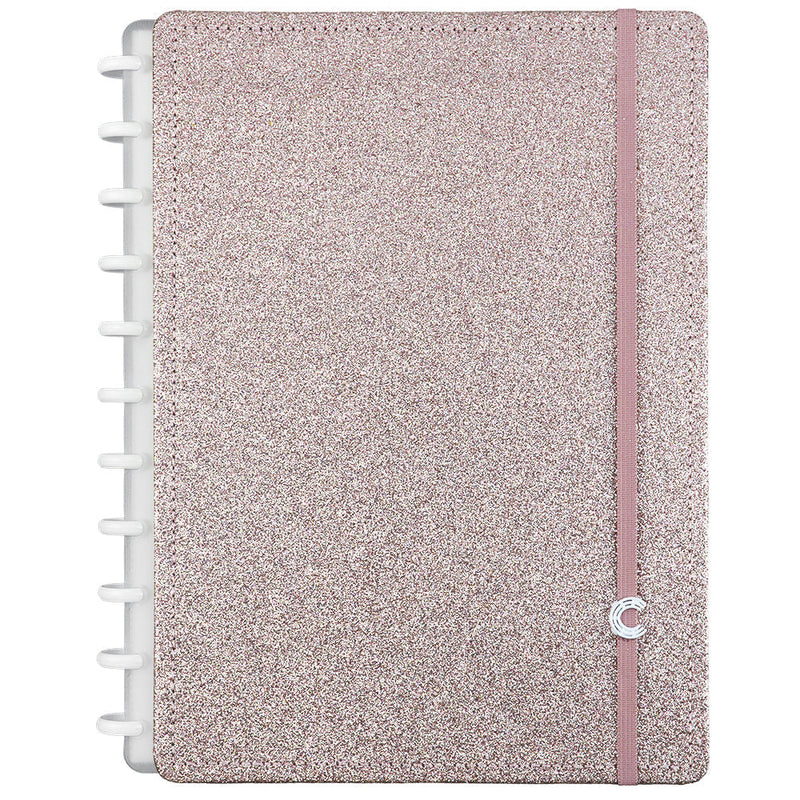 Caderno Let's Glitter Rose