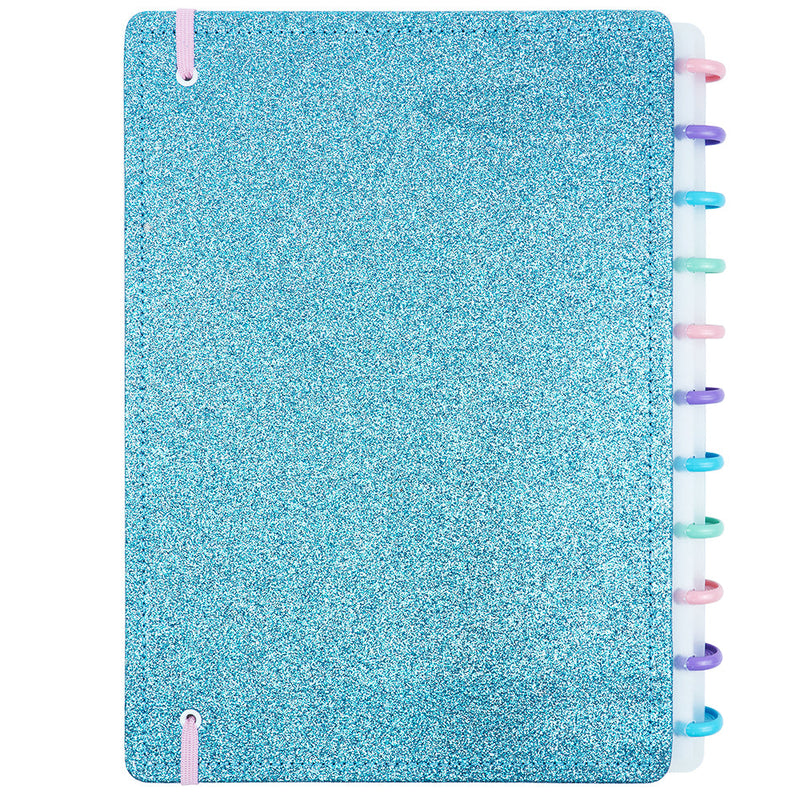 CADERNO LETS GLITTER OCEAN BLUE