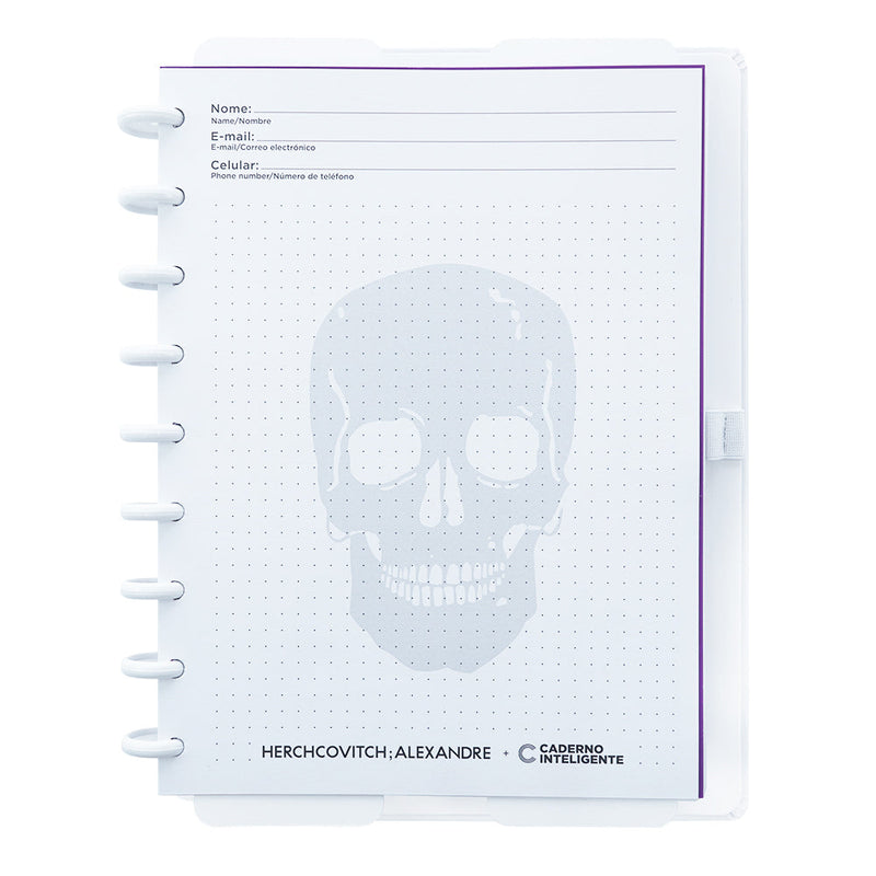 Caderno Alexandre Herchcovitch White Ink