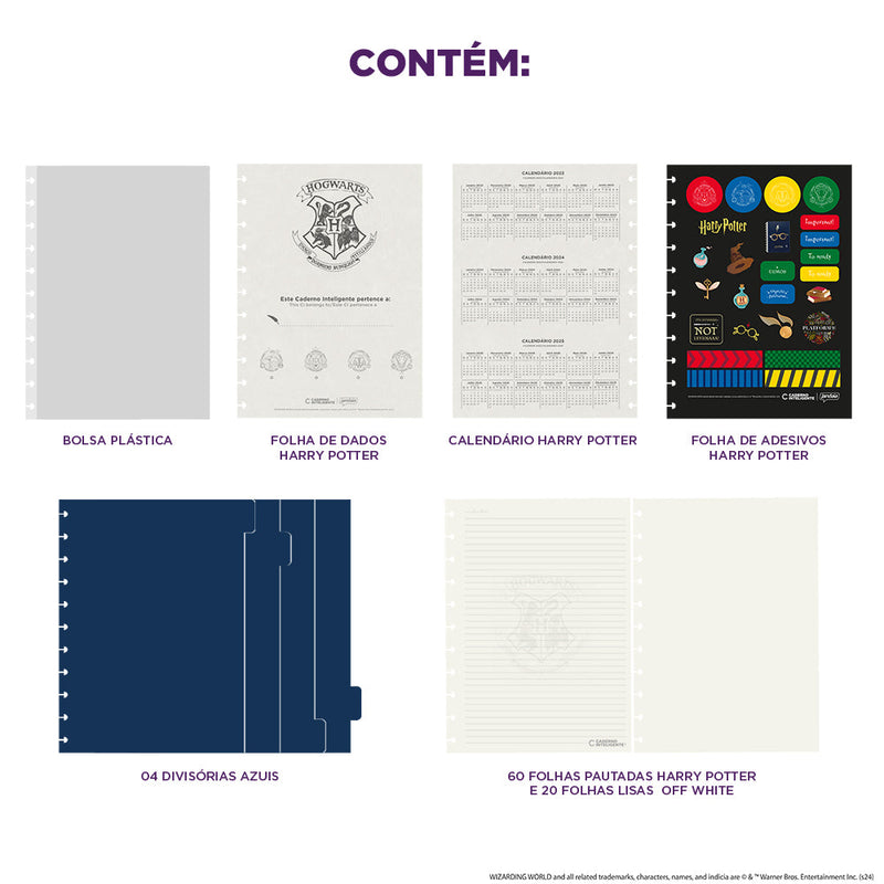 CADERNO CI BY HARRY POTTER AZUL