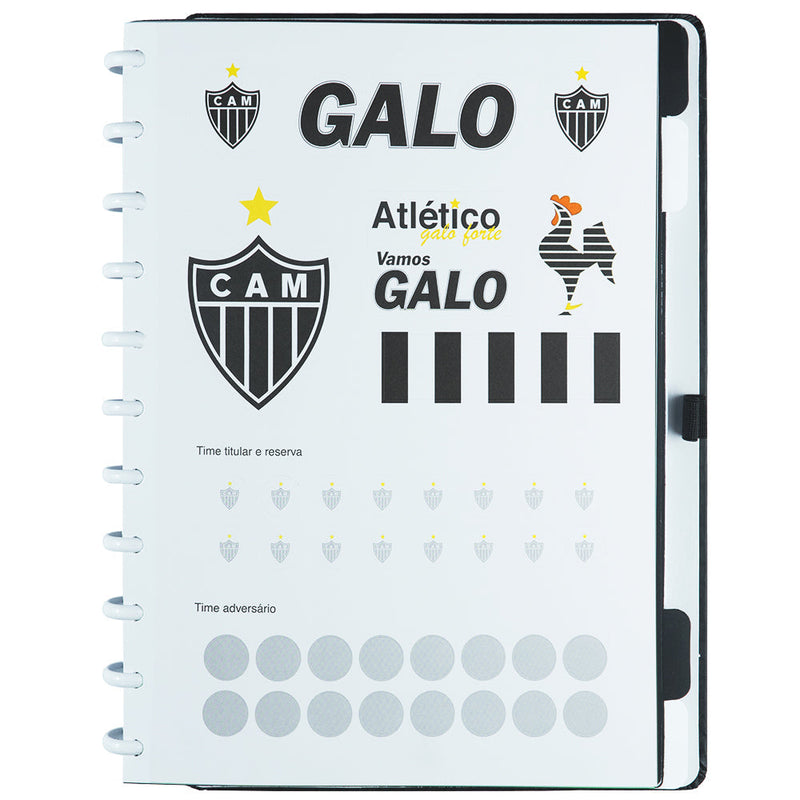 Caderno Atlético Mineiro Preto