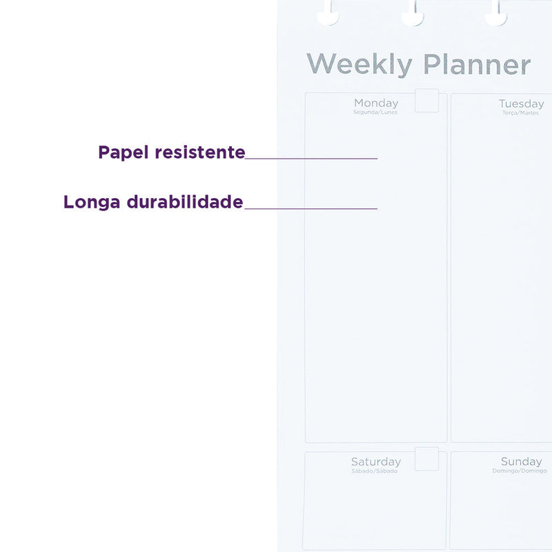 Brinde Refil Weekly Planner My Frame